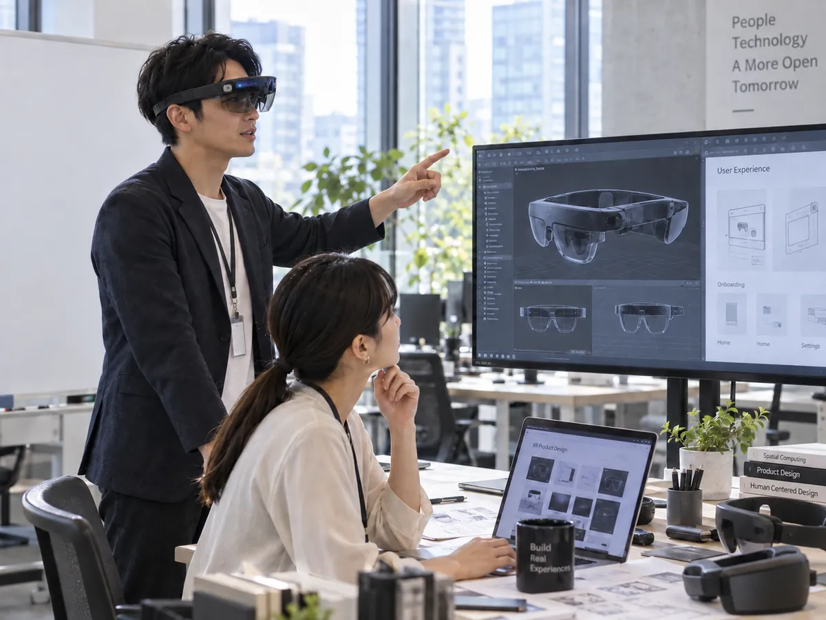 AR/XRを活用したミーティングの様子